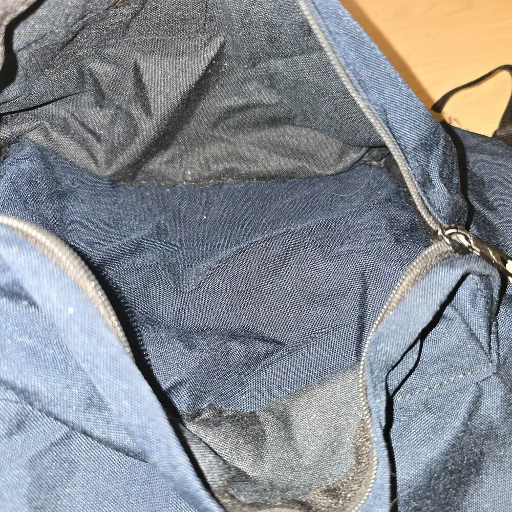 Eastpak Backpack Blue Suede Bottom USA Made Vtg 90s Grunge Vintage